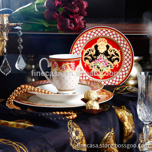 16 Pieces Elegance Fine ceramic dinnerware set